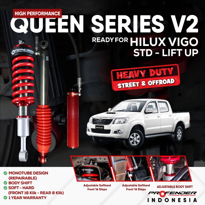 PROFENDER QUEEN SERIES TOYOTA HILUX VIGO 05+ V2 NON PIGGYBACK