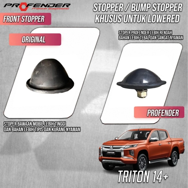 PROFENDER RUBBER  BUMP STOP STOPPER LOWERED MITSUBISHI TRITON 14+