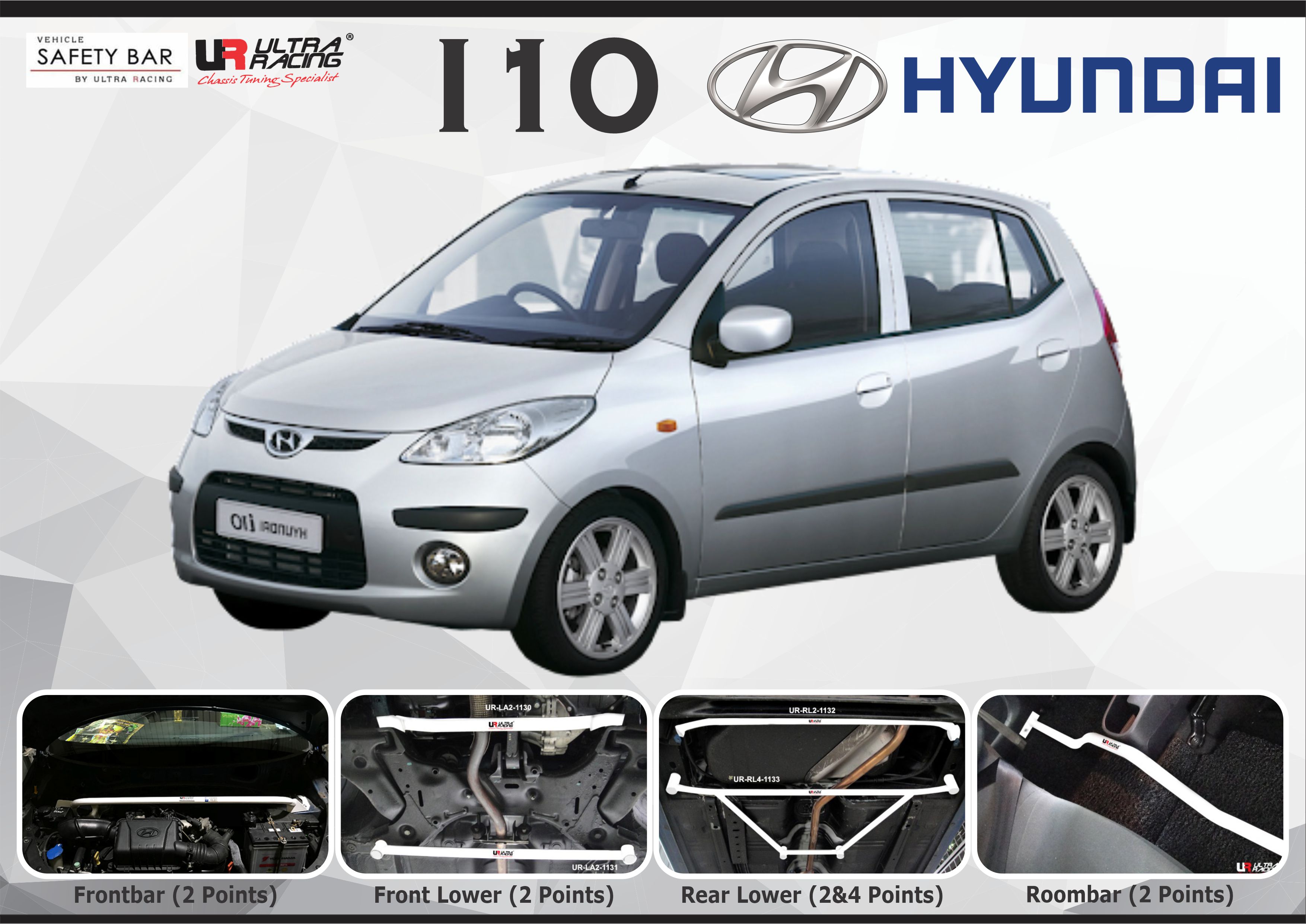 ULTRA RACING STABILISER BAR HYUNDAI I10 07+