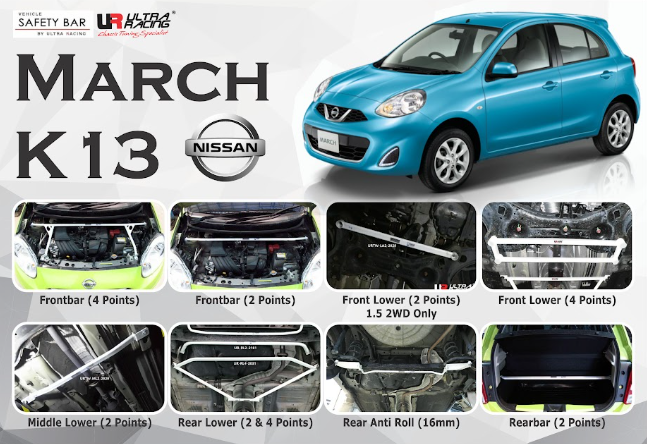 ULTRA RACING STABILISER BAR NISSAN March 12+ K13