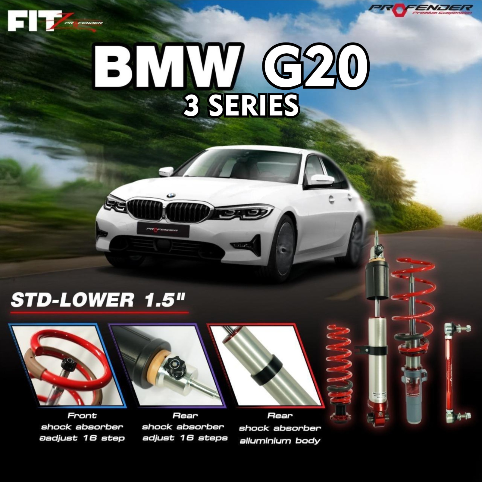 PROFENDER COILOVER FITZ SERIES BMW G20